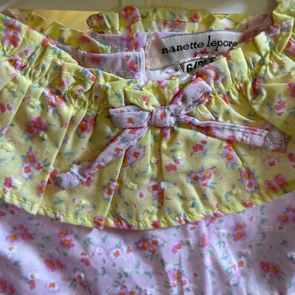 Nanette Lepore Baby Girl Dress Set With Matching Headband - Picture 4 of 11
